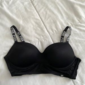 PINK black bra with back cut outs